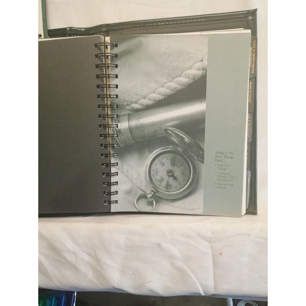 7 Habits Highly Effective People Franklin Covey Training Workbook Binder Set